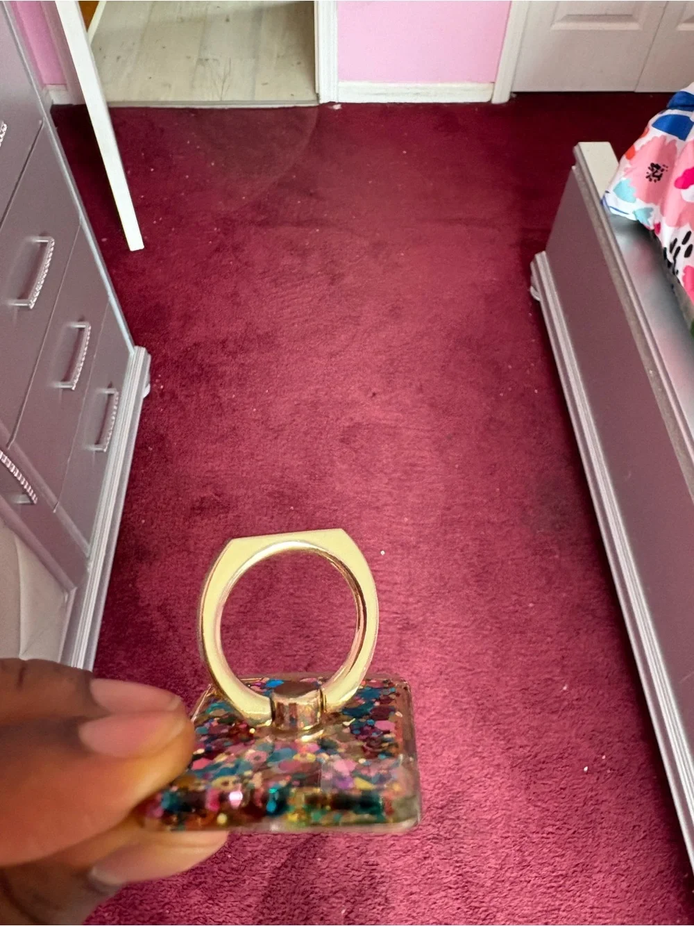 Glitter Ring holder and kickstand - Multicolor
